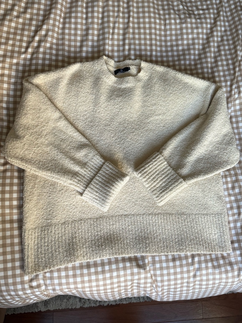 LILLUSORY Oversized Cozy Knit Sweater – Apricot